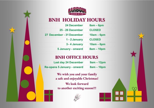 BNH Holiday Hours