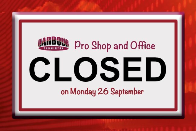 Pro Shop and Office closed